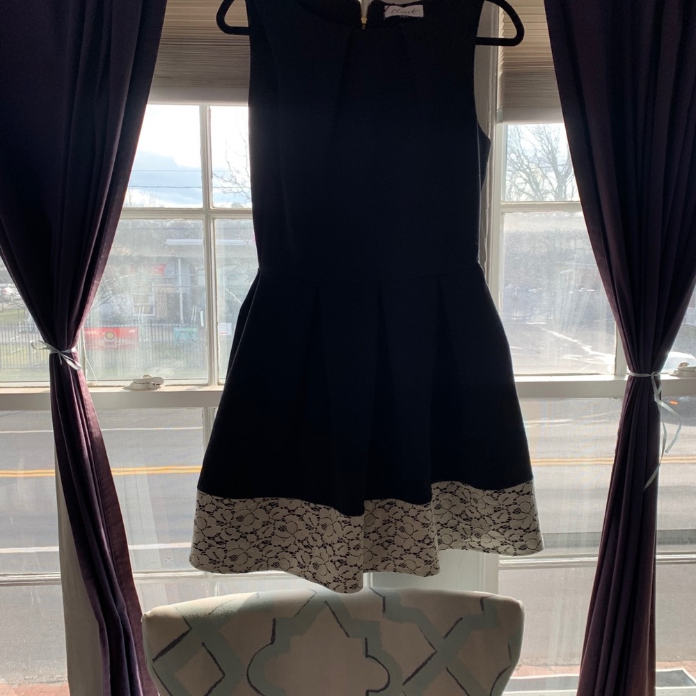 Closet London - black and lace dress